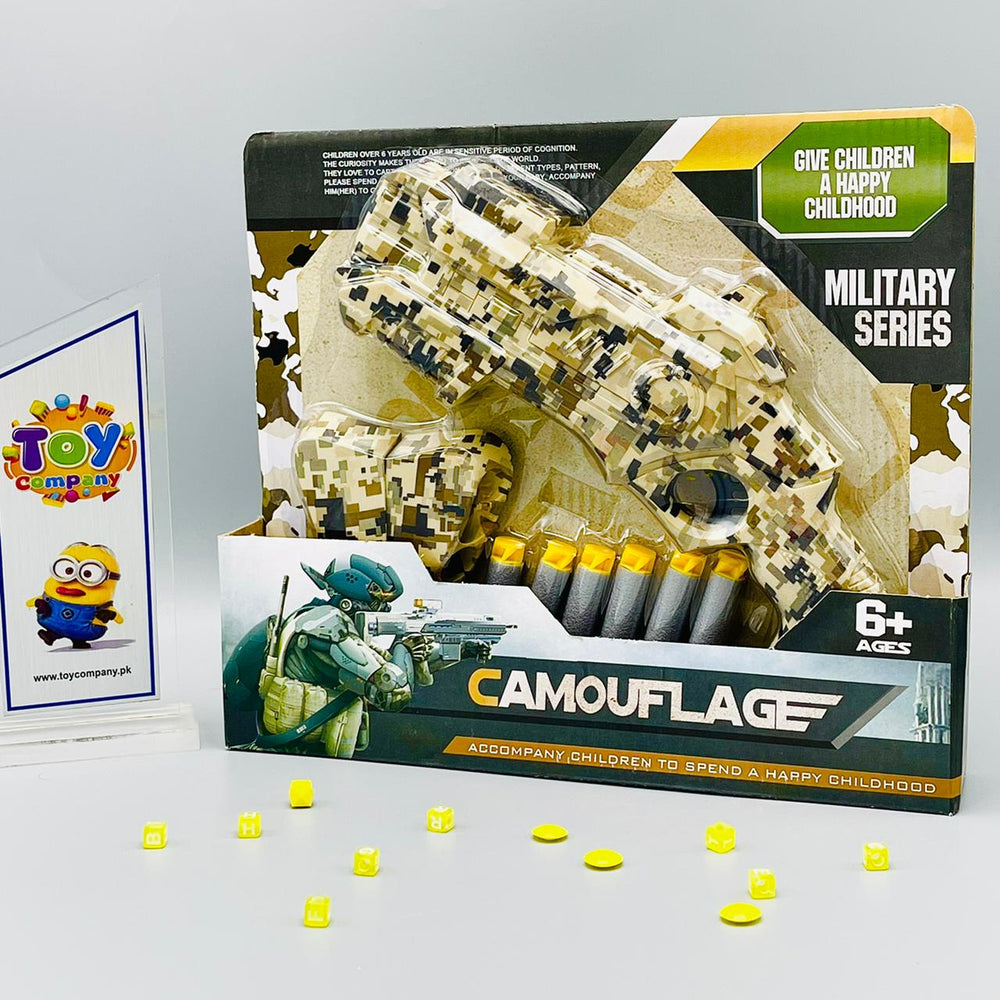 Comuflage Army Soft Bullet Nerf Gun