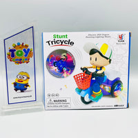 Boy Stunt Tricycle Model Toy Car
