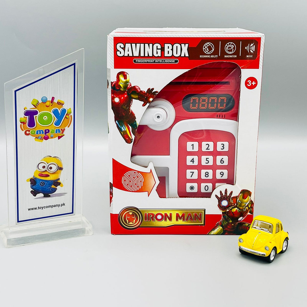 Premium Quality Iron Man Piggy Bank ATM with Finger Print