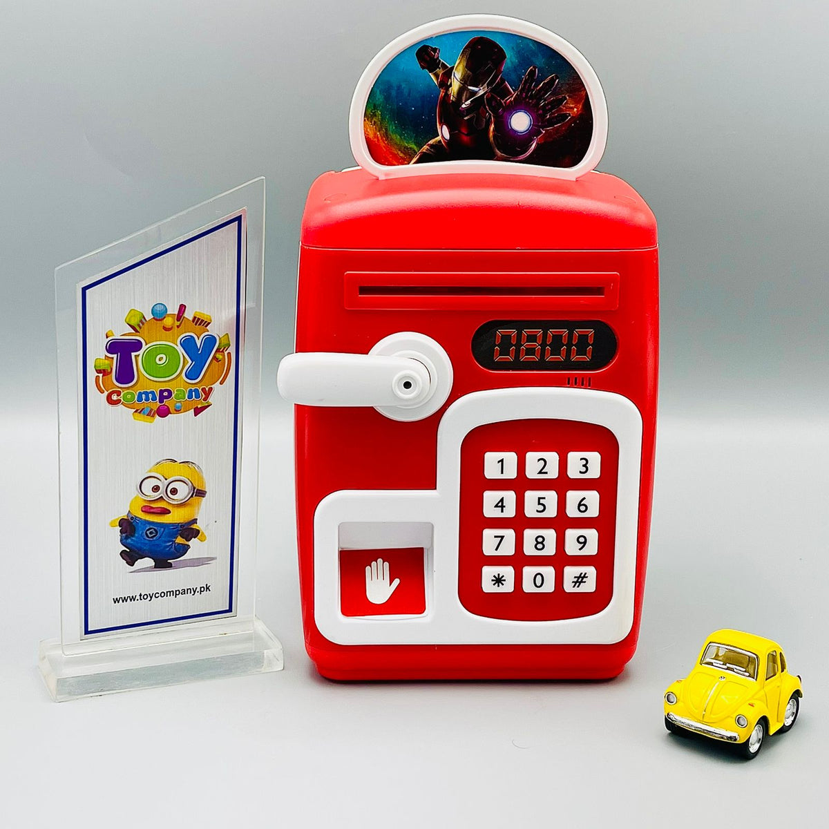 Premium Quality Iron Man Piggy Bank ATM with Finger Print