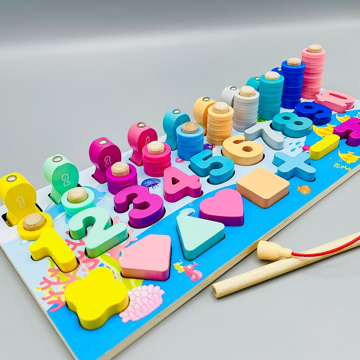 6in1 Wooden Montessori Math Toy