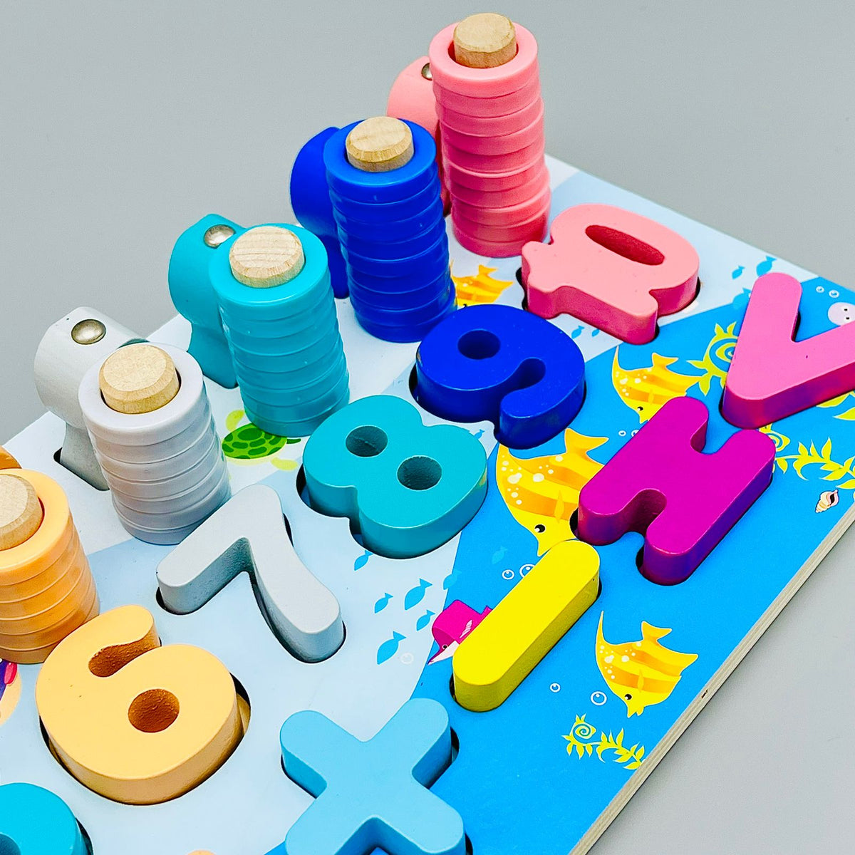 6in1 Wooden Montessori Math Toy