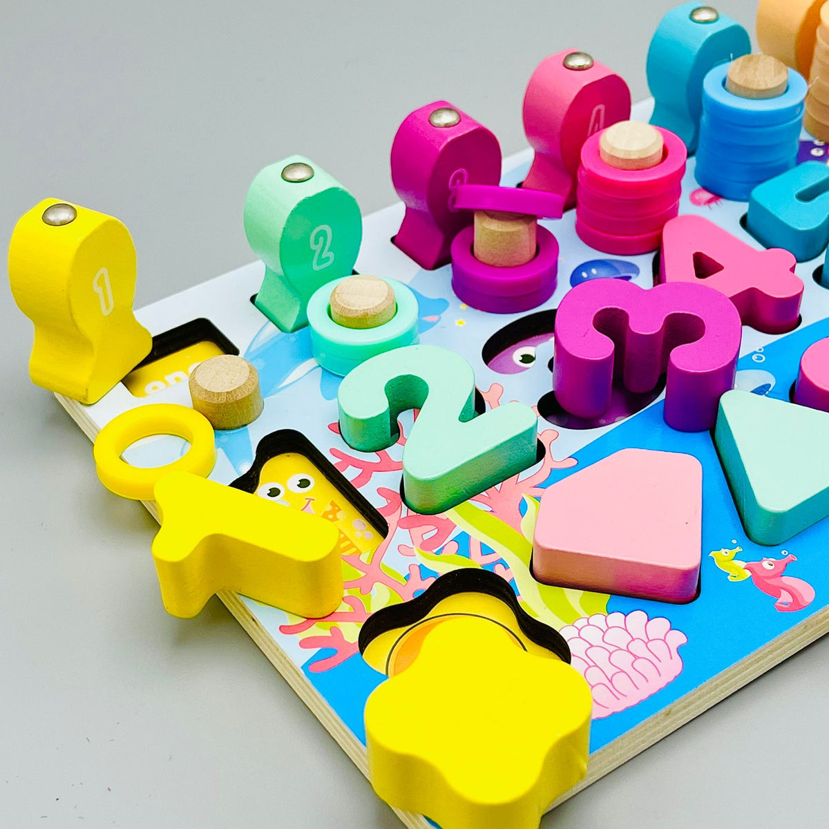 6in1 Wooden Montessori Math Toy