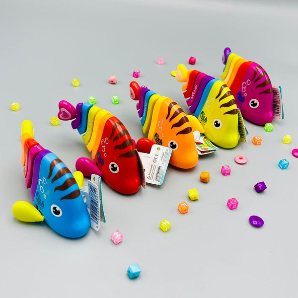 Rainbow Friction Wind-Up Fish Toy