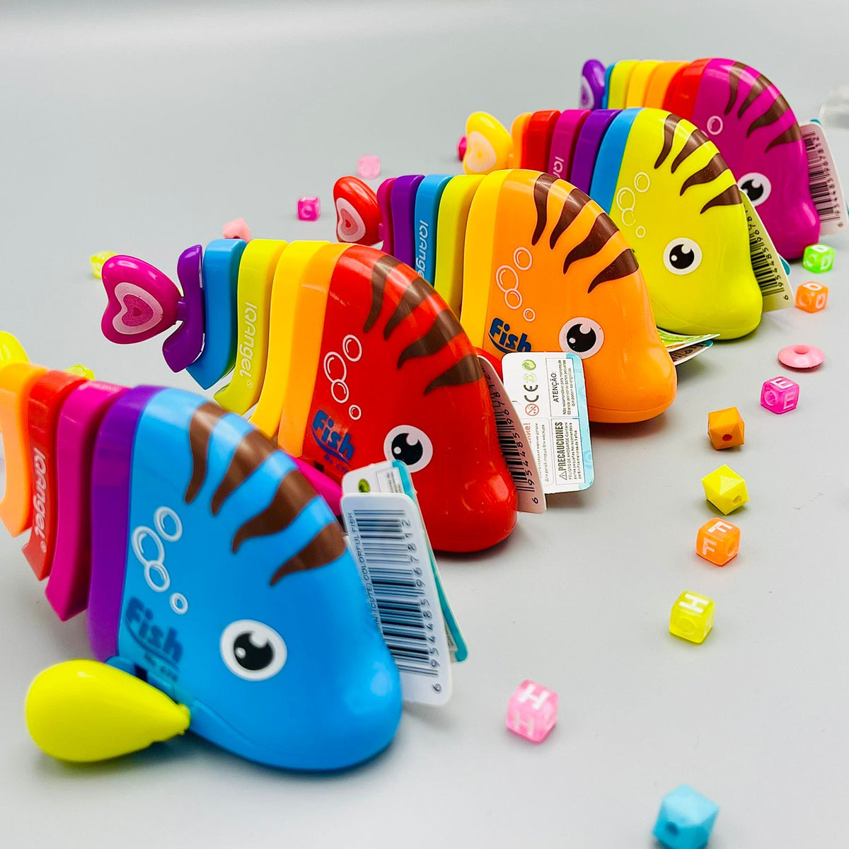 Rainbow Friction Wind-Up Fish Toy