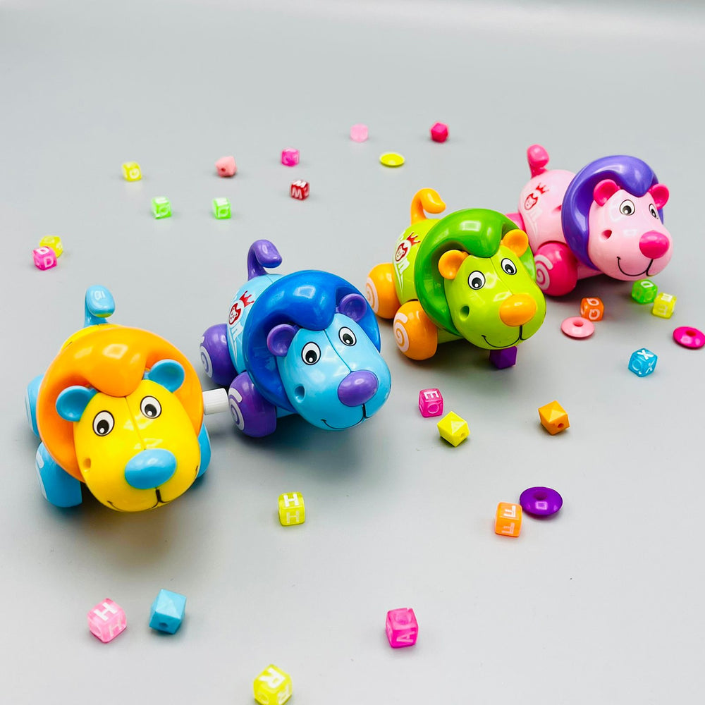Friction Lion Car Wind-up Toy