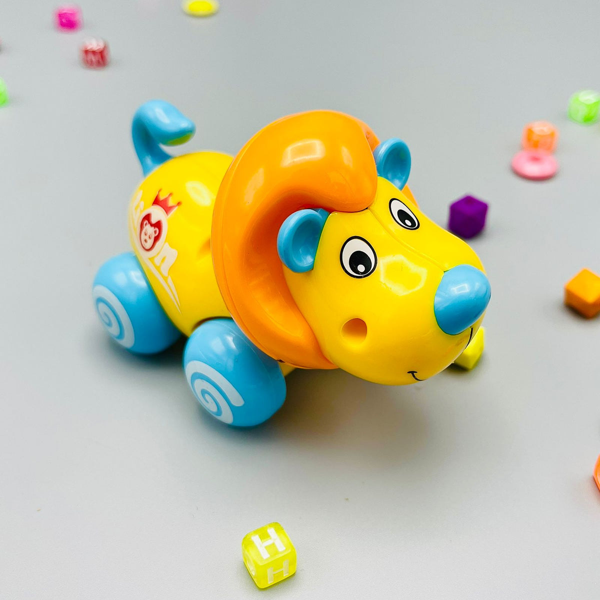 Friction Lion Car Wind-up Toy