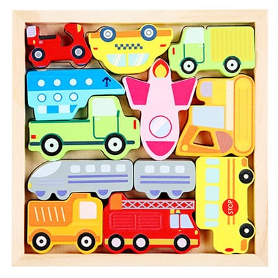 3D Wooden DIY Assembling Puzzle Game - Assortment