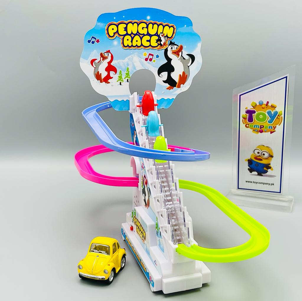 Funny Penguin Chase & Race Track Set - Large