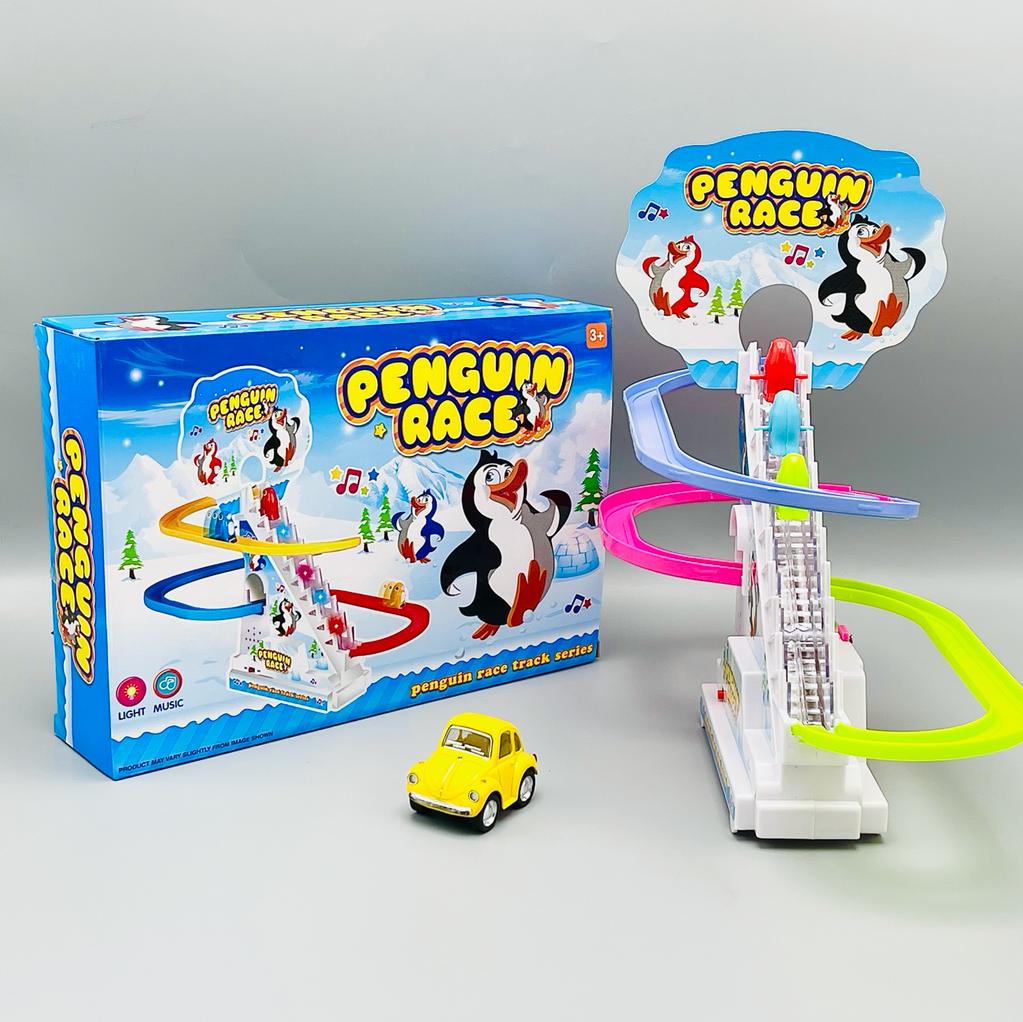 Funny Penguin Chase & Race Track Set - Large