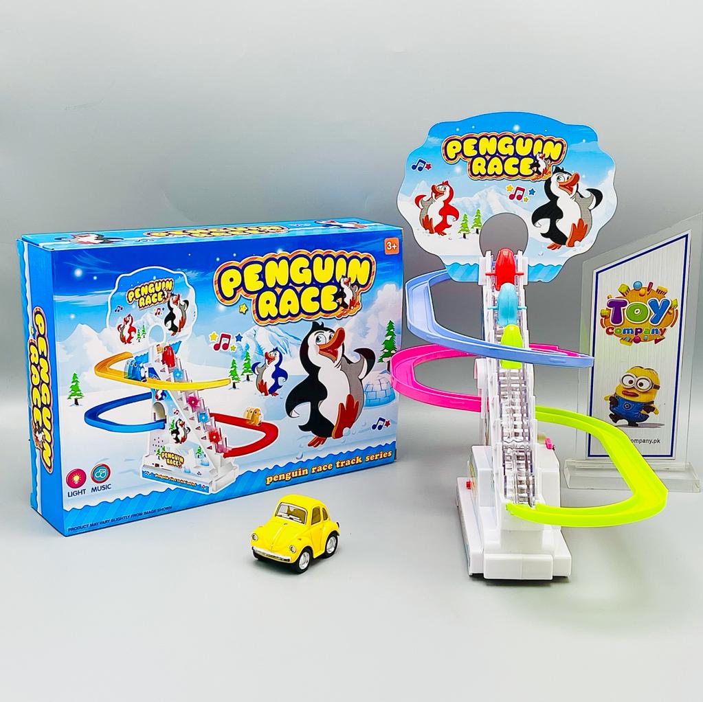 Funny Penguin Chase & Race Track Set - Large