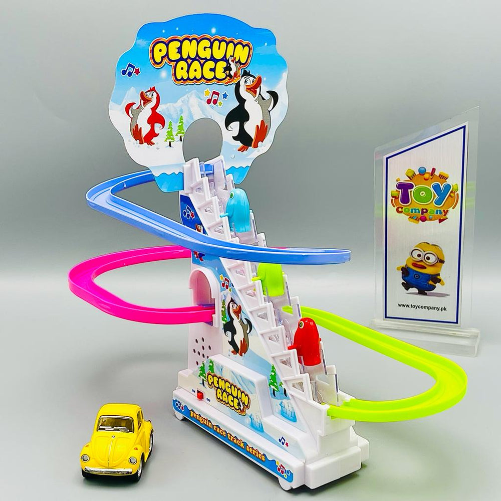 Funny Penguin Chase & Race Track Set - Large
