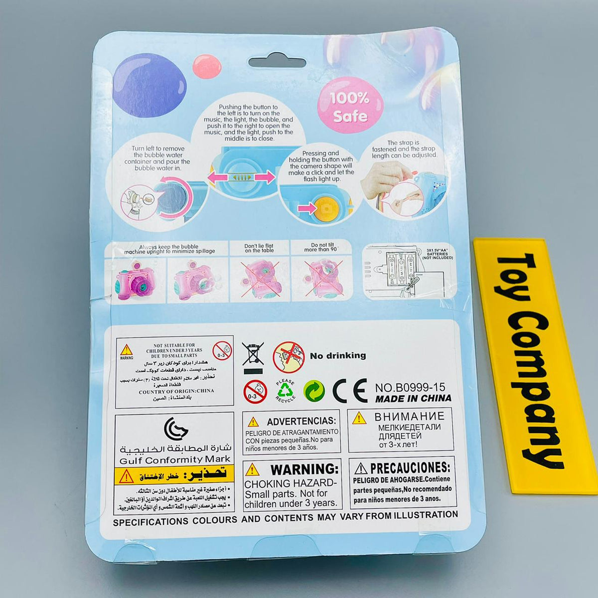 Bubble Camera Toys with Bottle Blowing Bubbles