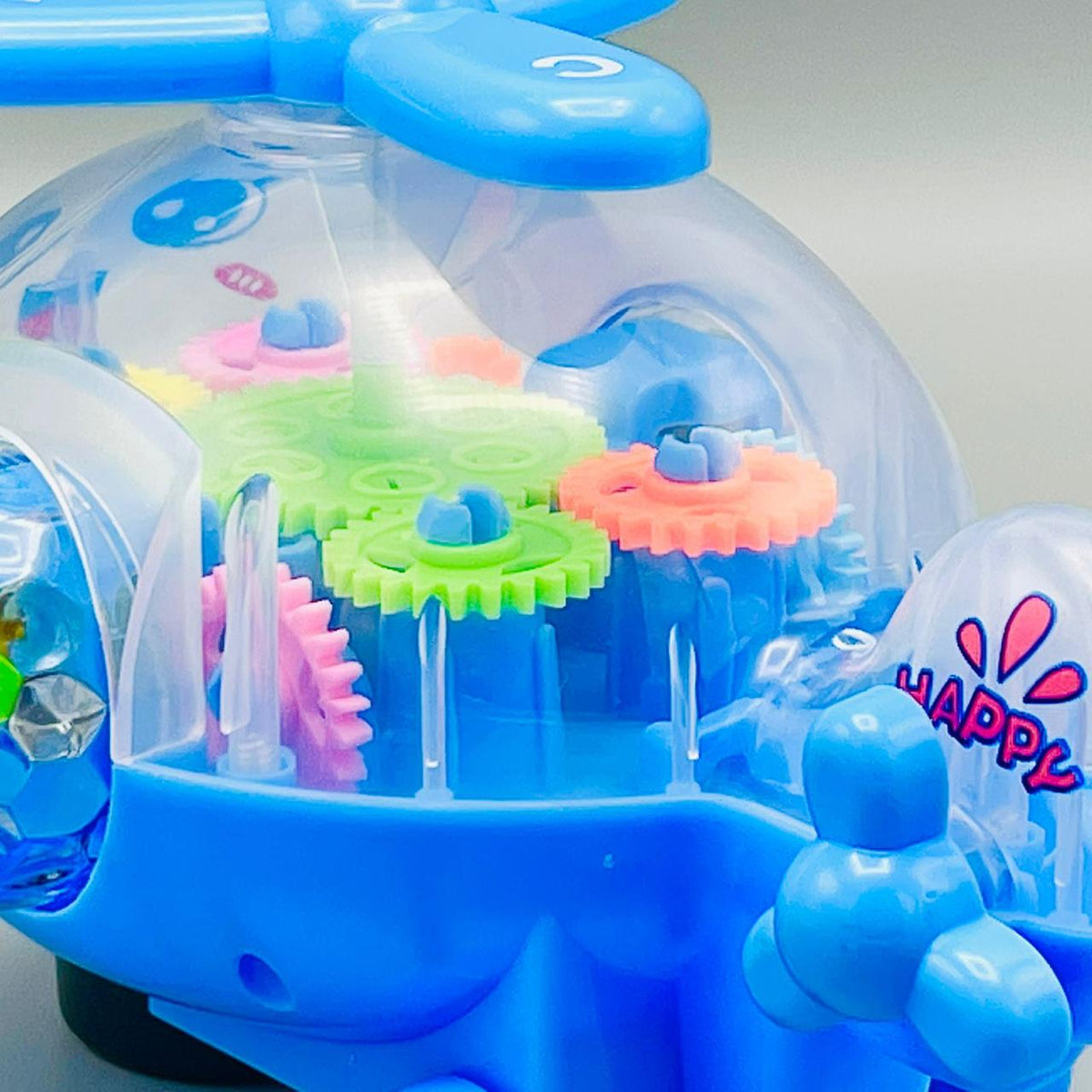 Gear Helicopter Toy-Transparent Body