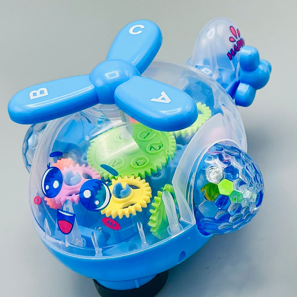 Gear Helicopter Toy-Transparent Body