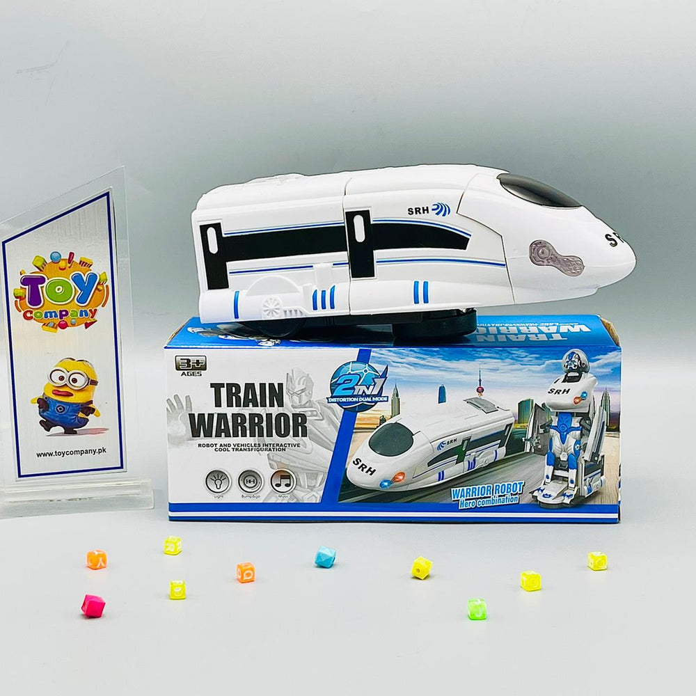 Convertible Warrior Deformation Electric Robot Toy Train