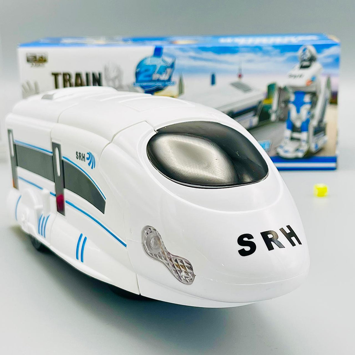 Convertible Warrior Deformation Electric Robot Toy Train