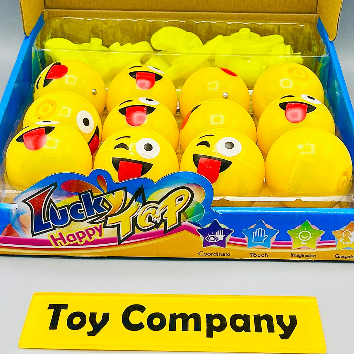 Smiley Emoji LED Spinning Top