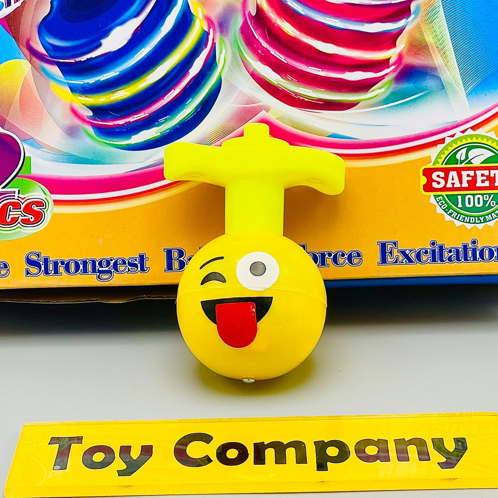 Smiley Emoji LED Spinning Top