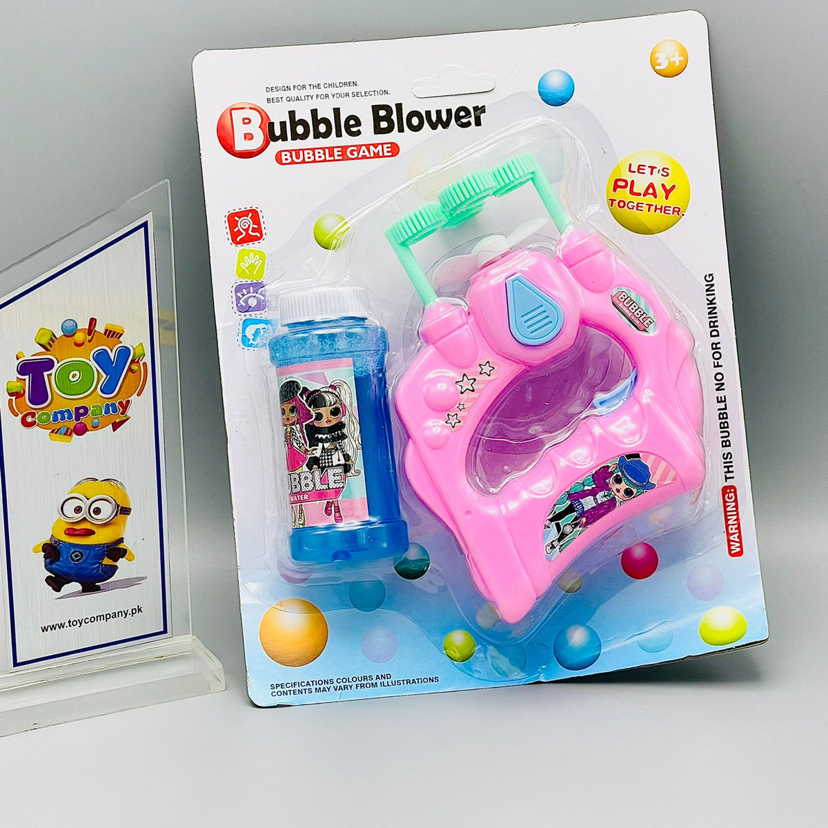 Bubble Gun Shooter Toy Blaster -Fan Blowing Bubble Gun