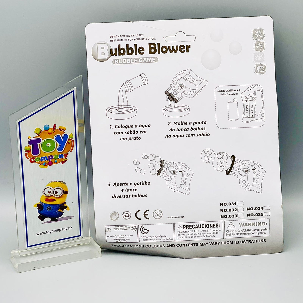 Bubble Gun Shooter Toy Blaster -Fan Blowing Bubble Gun