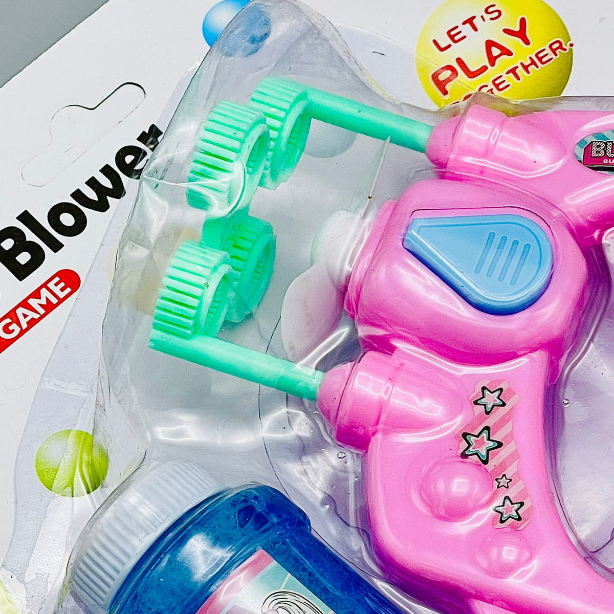 Bubble Gun Shooter Toy Blaster -Fan Blowing Bubble Gun