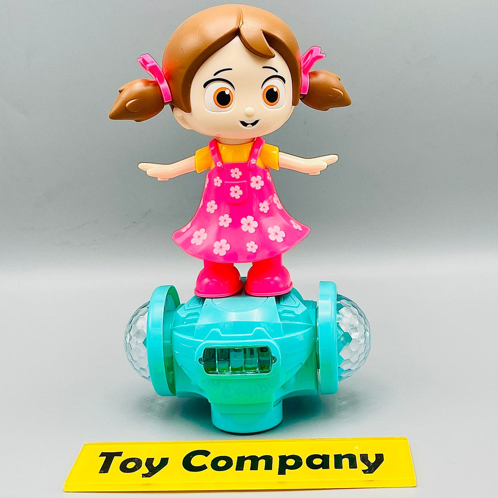 Musical Dancing Spinning Doll with Flashing Lights