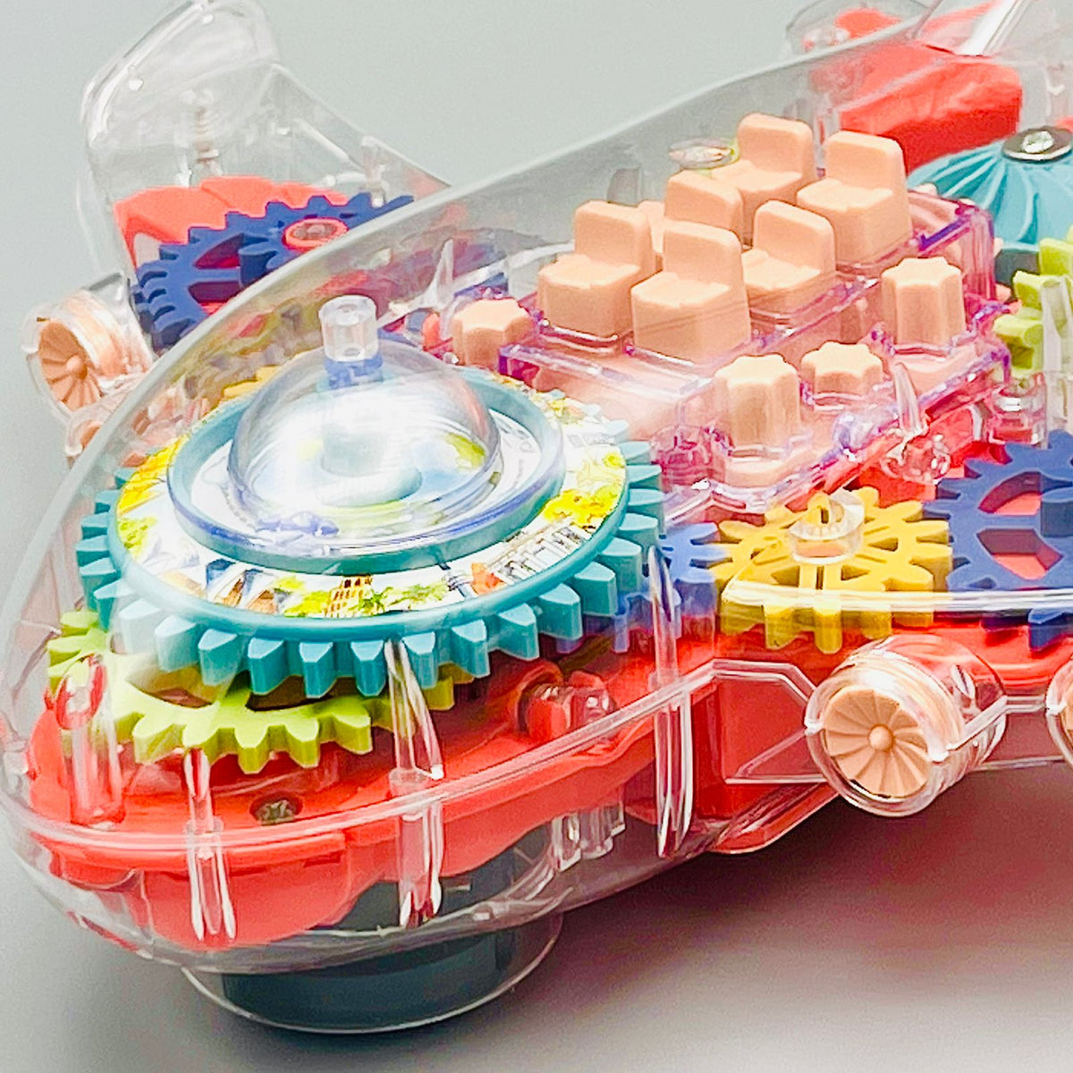 Gear Airplane Toy-Transparent Body