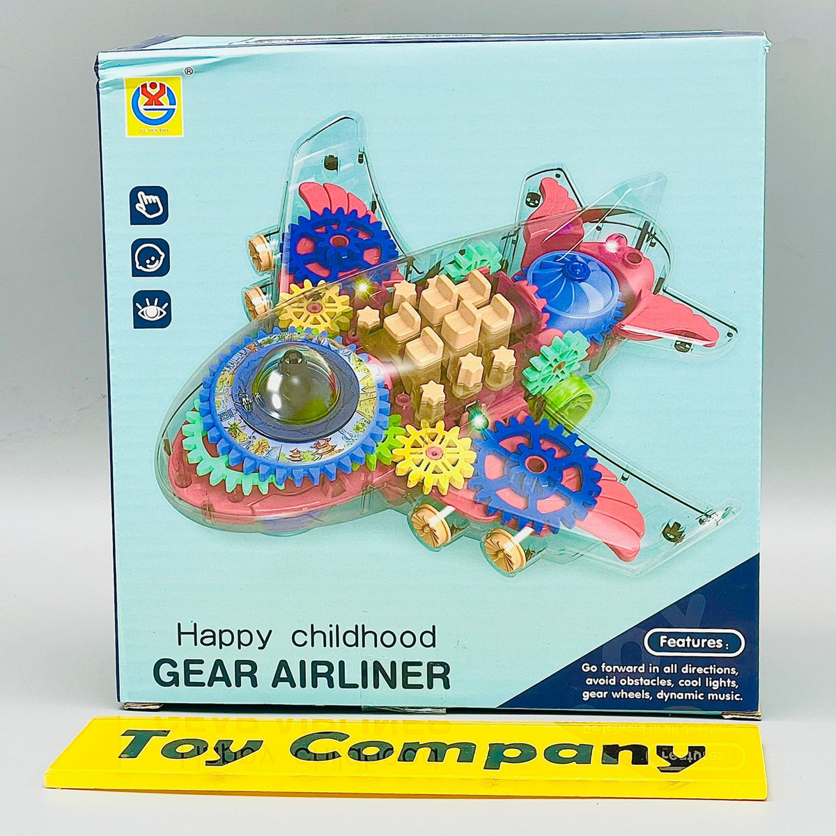 Gear Airplane Toy-Transparent Body
