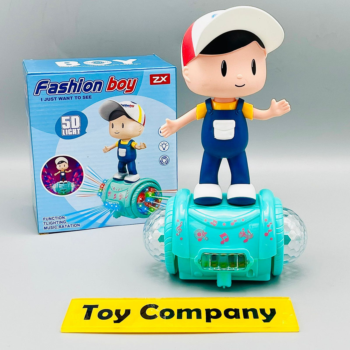 Musical Dancing Spinning Boy Doll with Flashing Lights