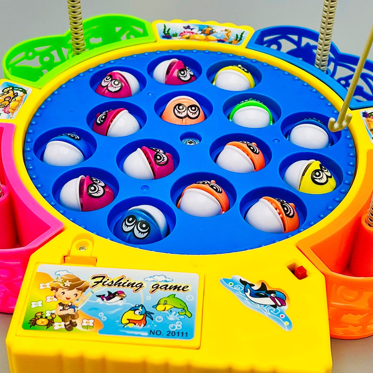 Electronic Fishing Game Toy with Rods Pole