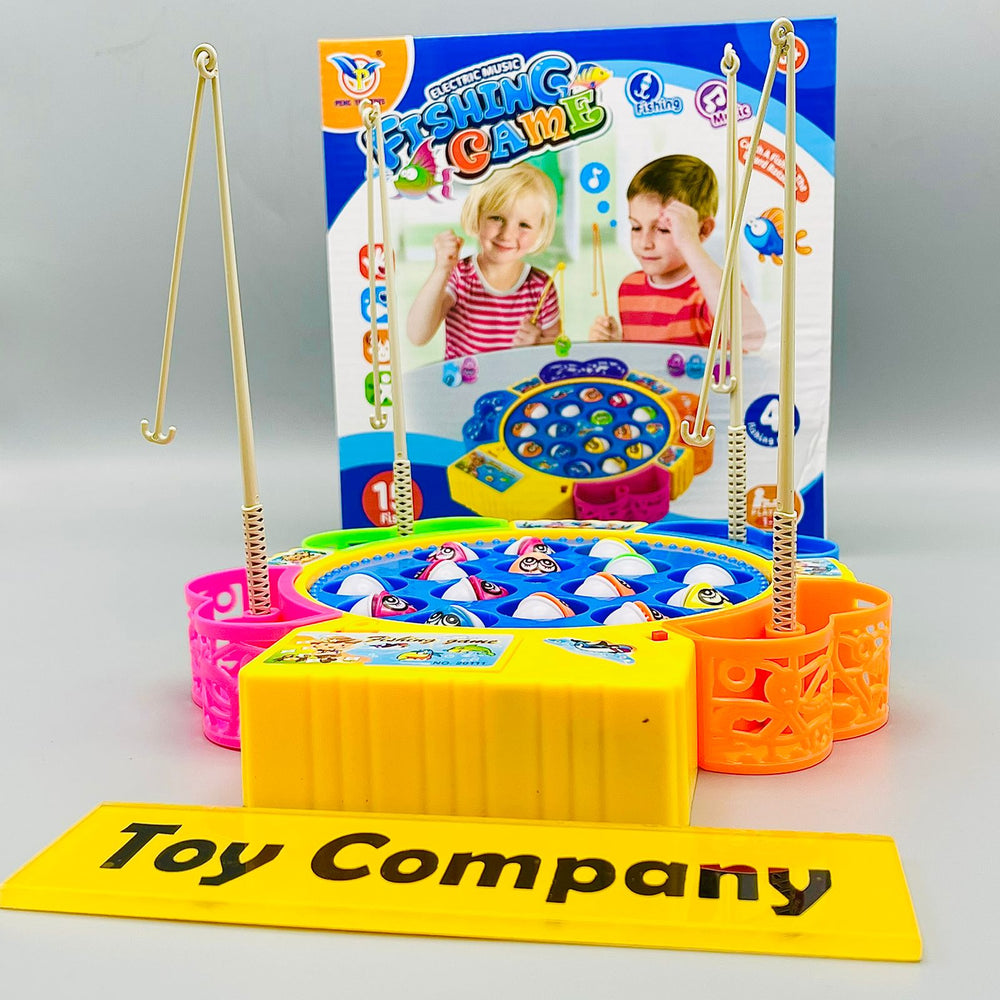 Electronic Fishing Game Toy with Rods Pole