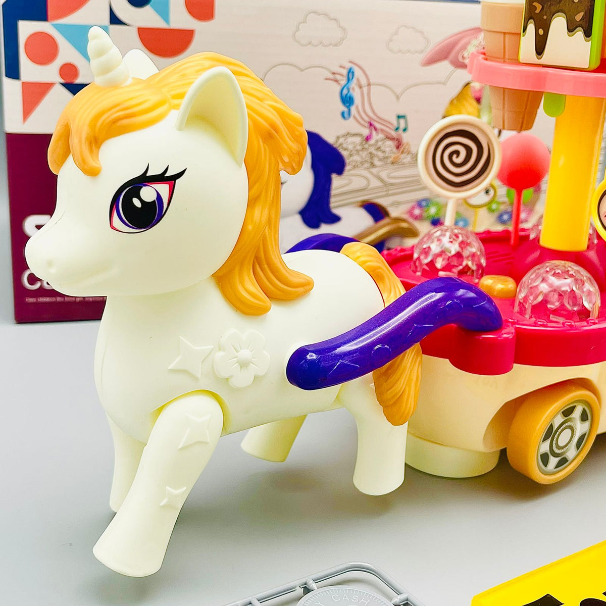 Ice Cream & Candy Mini Shopping Cart