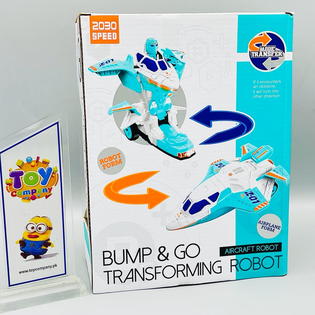 Bump & Go Transforming Robot Aircraft
