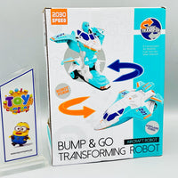 Bump & Go Transforming Robot Aircraft
