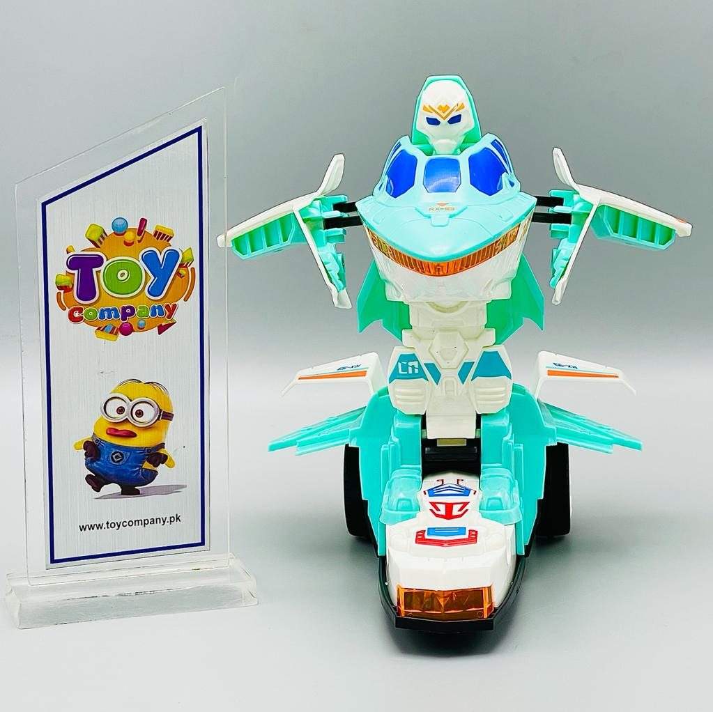 Bump & Go Transforming Robot Aircraft