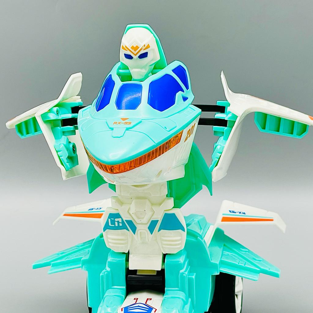 Bump & Go Transforming Robot Aircraft