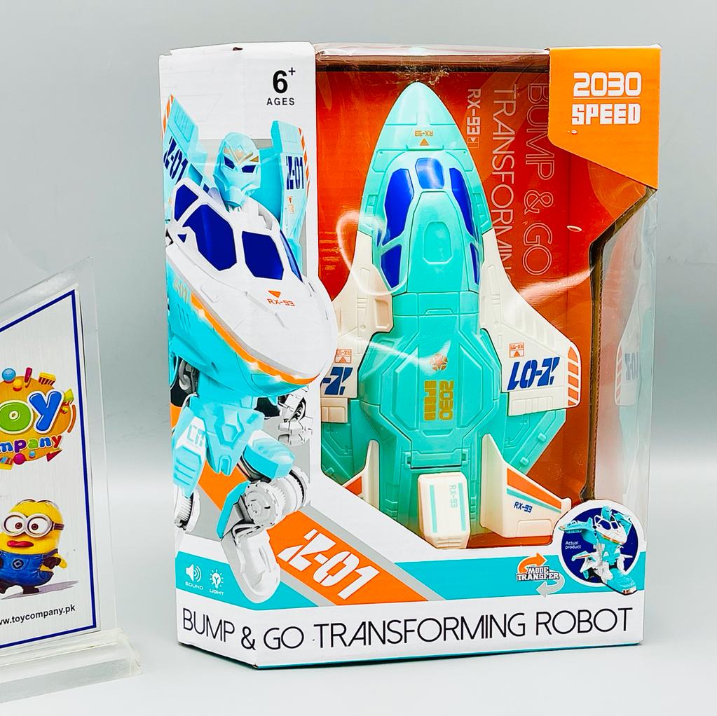 Bump & Go Transforming Robot Aircraft