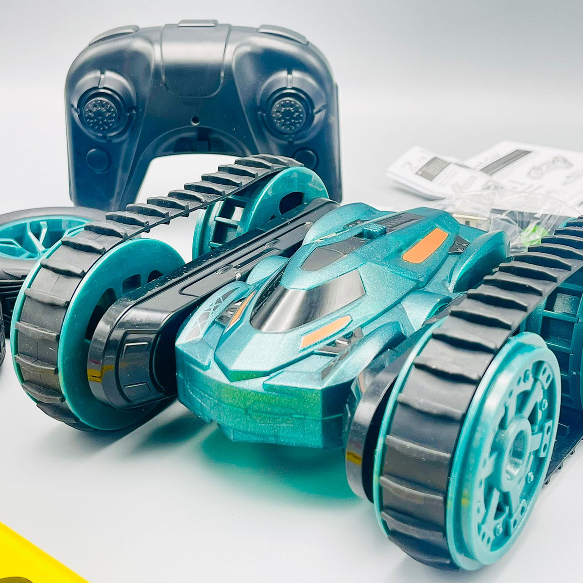 Remote Control Stunt Tank Double-Sided Roll Car Toy