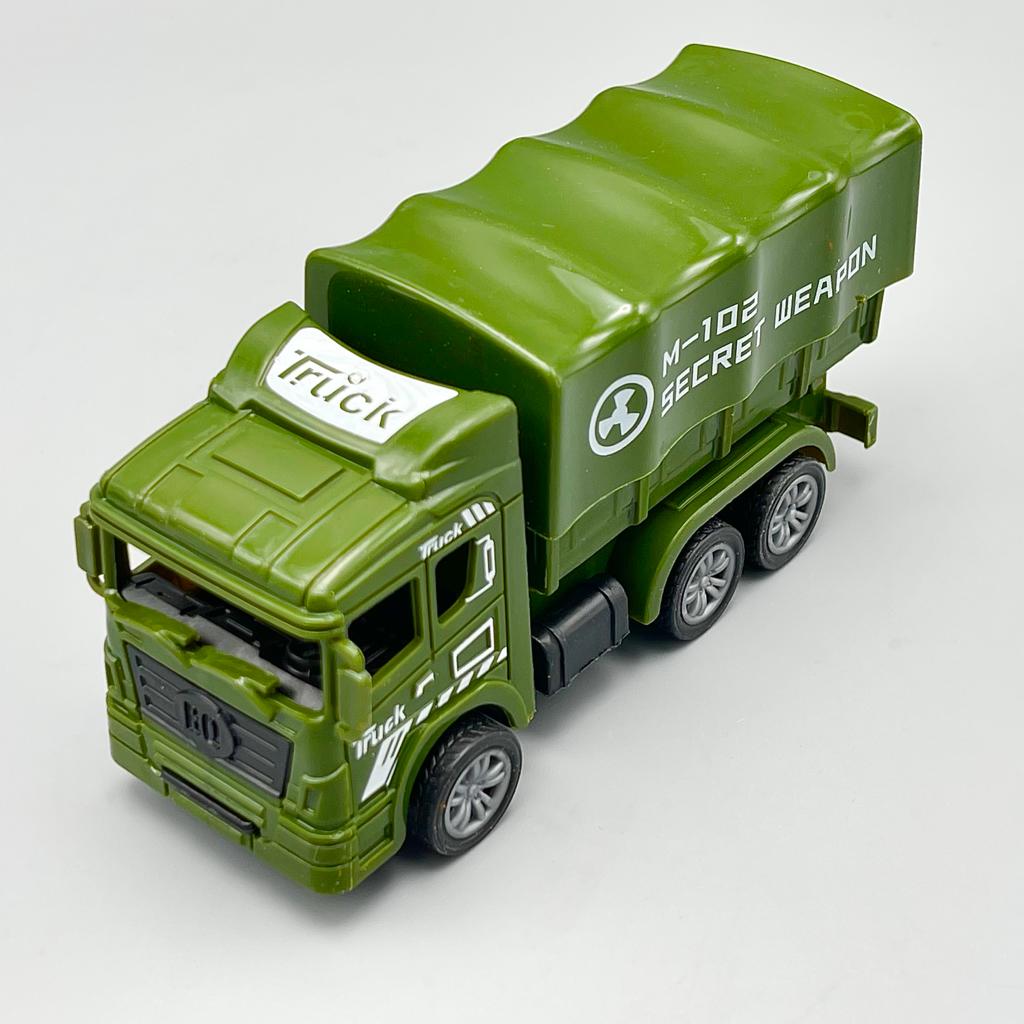 Pullback Mini Military Toy Playset-Trucks & Bike