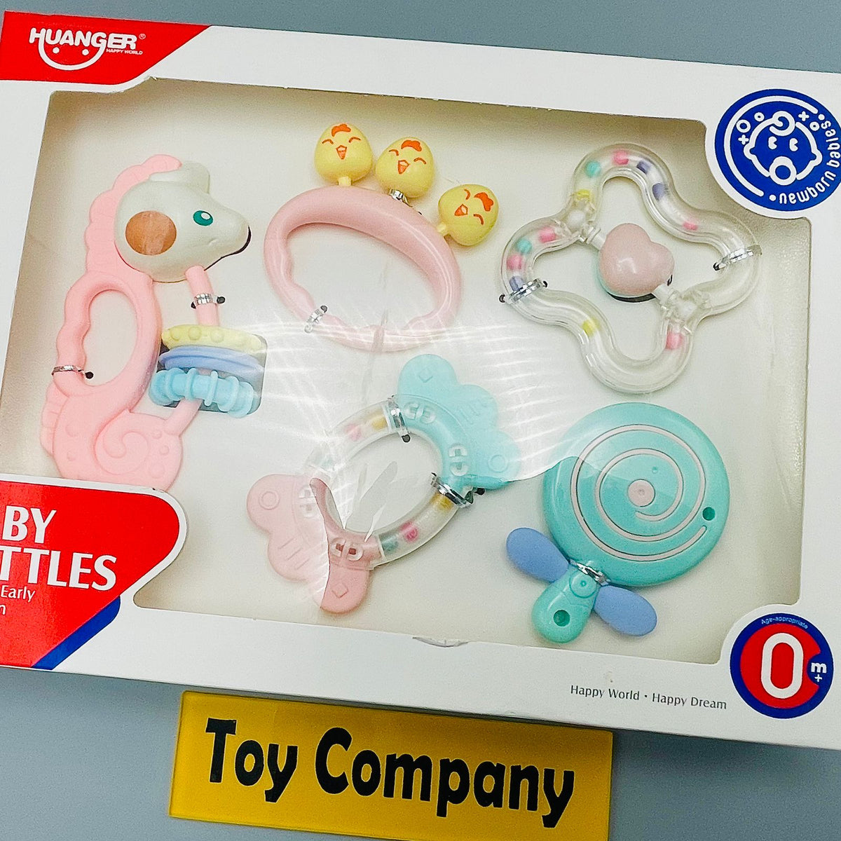 Baby Cartoon Rattle Toy (5pcs)