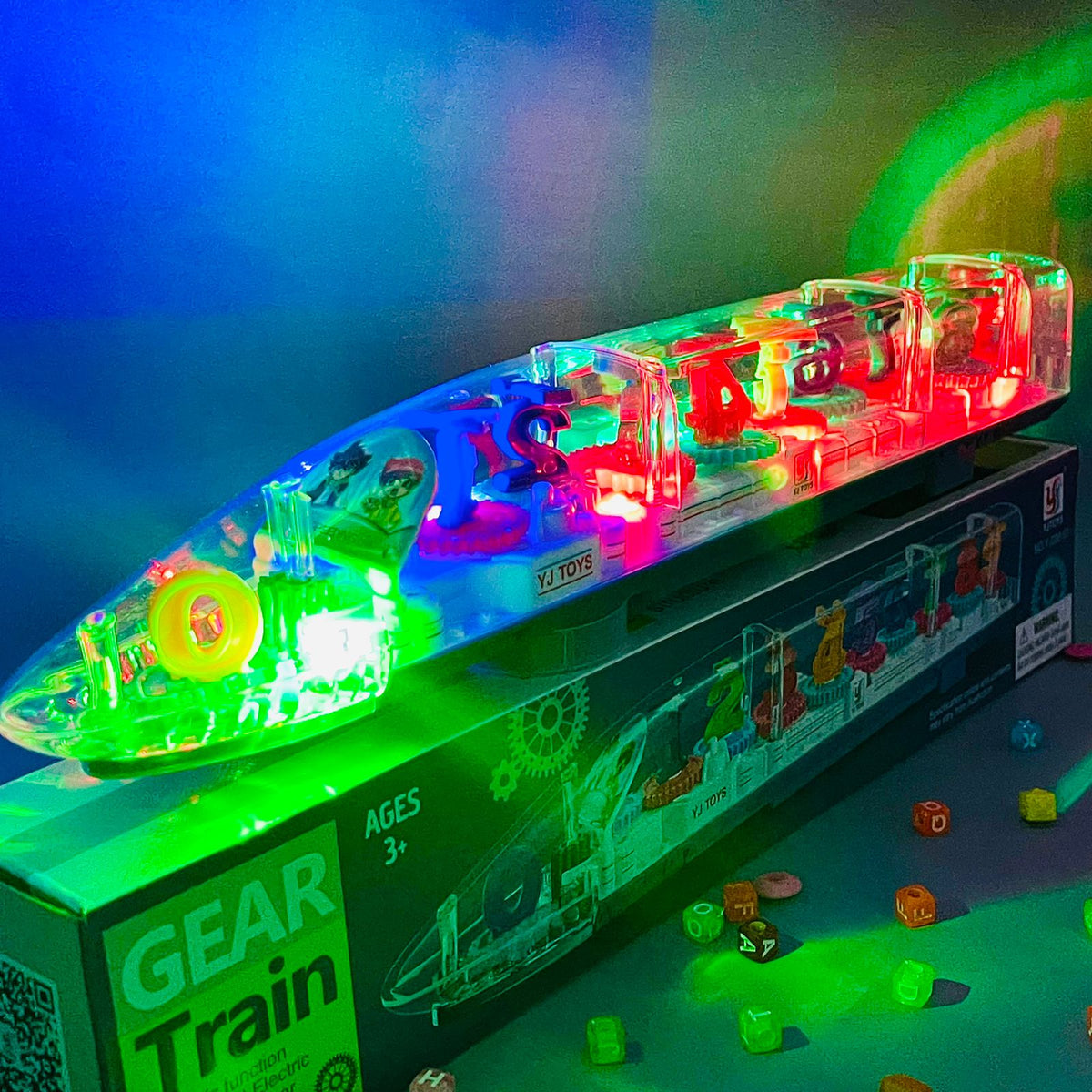 Gear Train Toy-Transparent Body