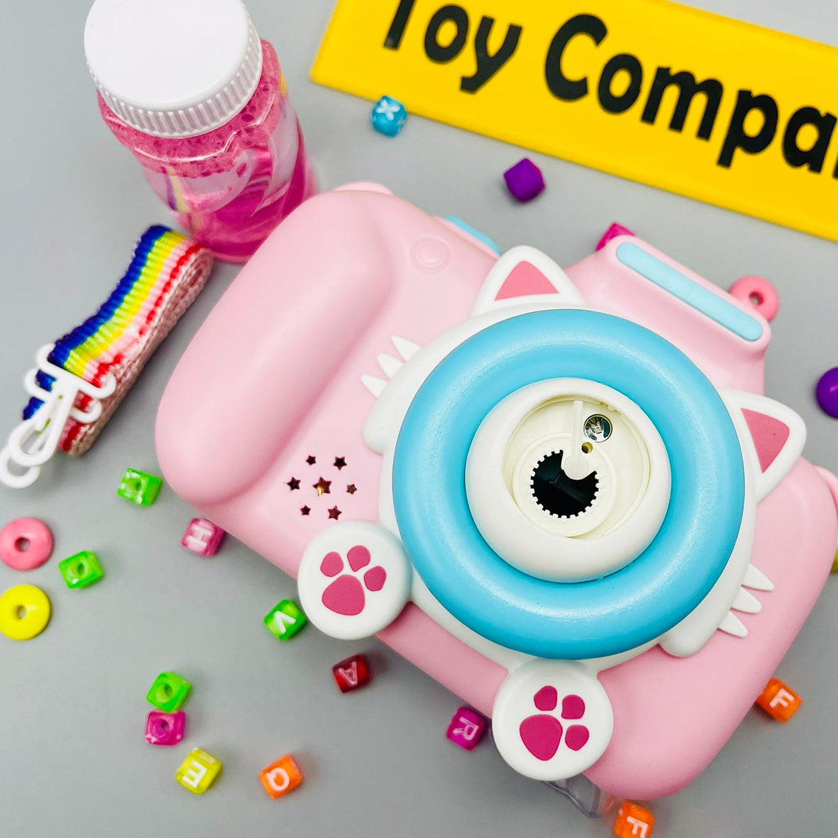 Cat Cartoon Bubble Maker Camera