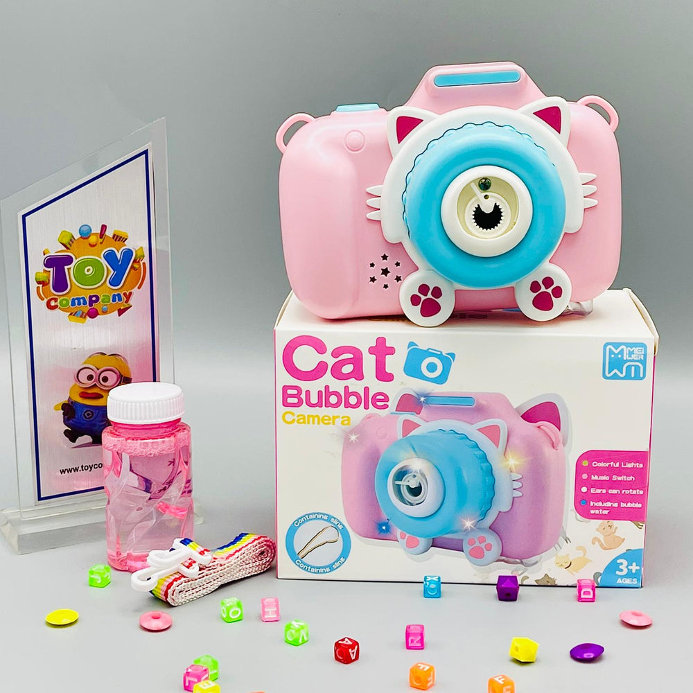 Cat Cartoon Bubble Maker Camera