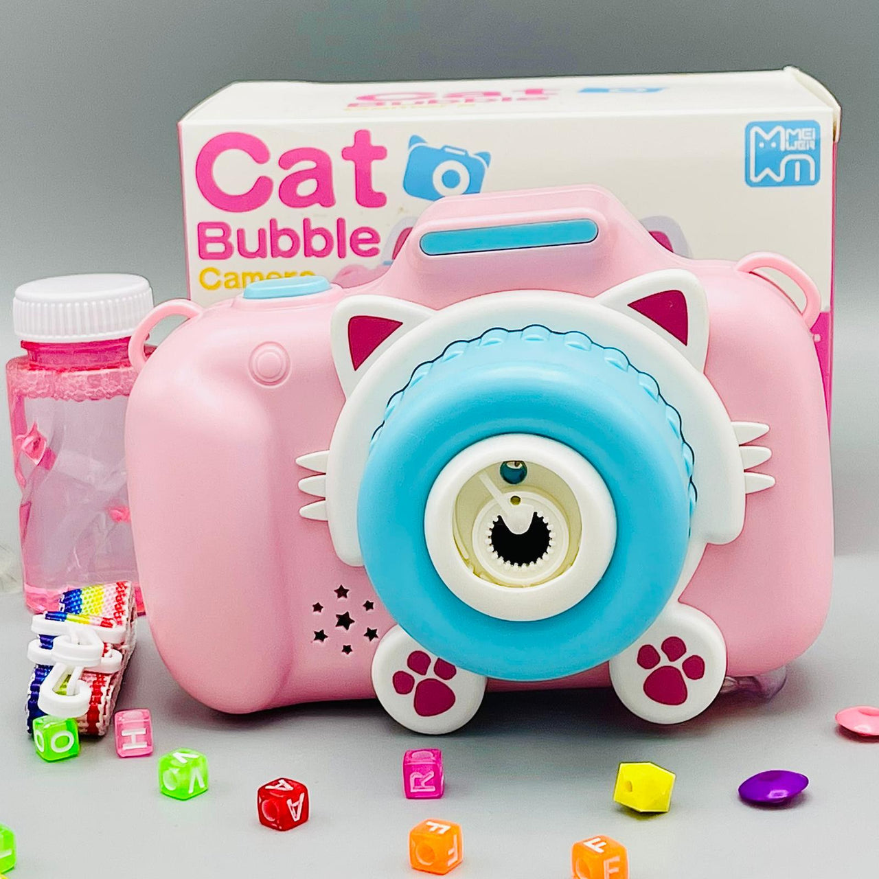Cat Cartoon Bubble Maker Camera