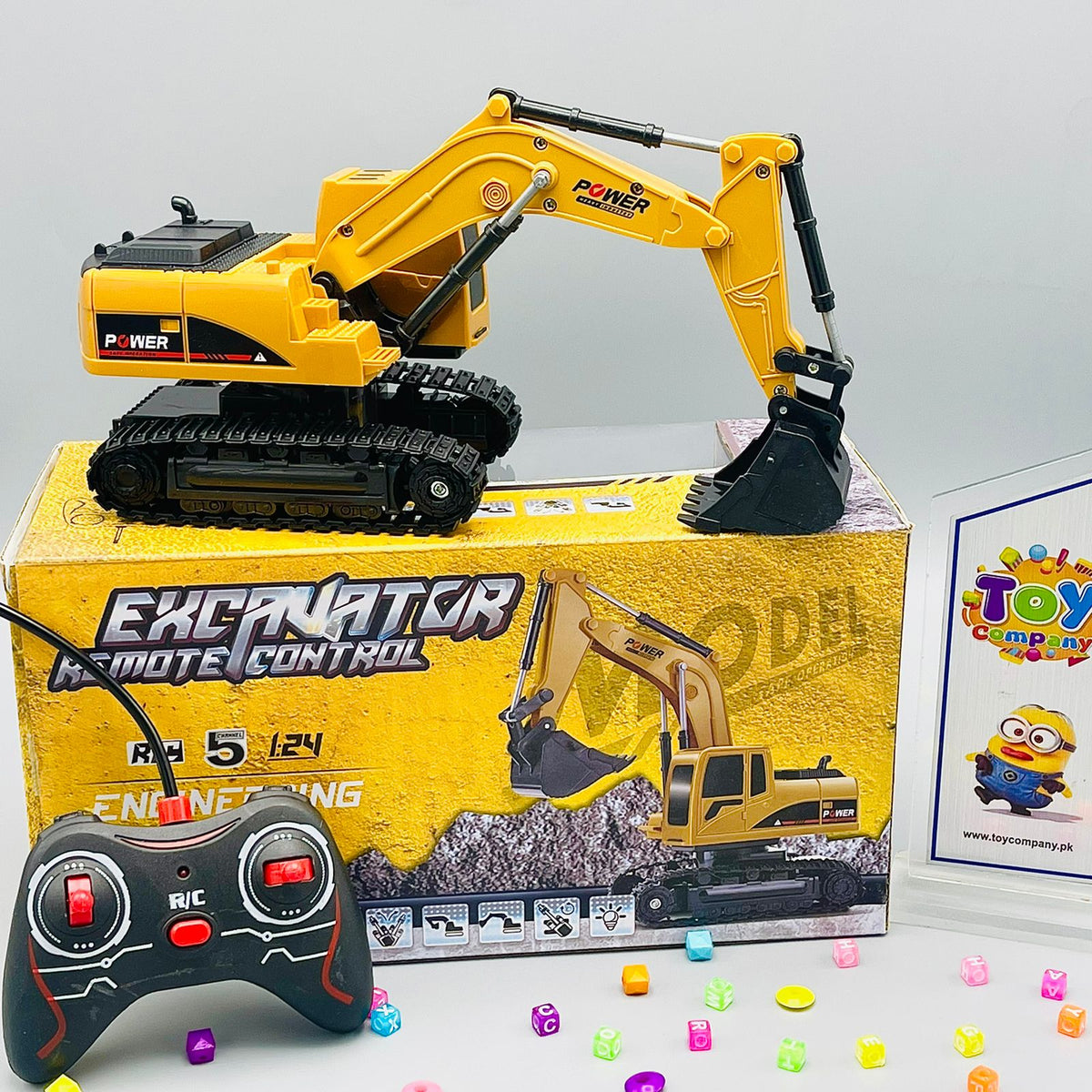 Remote Control Excavator Toy Truck