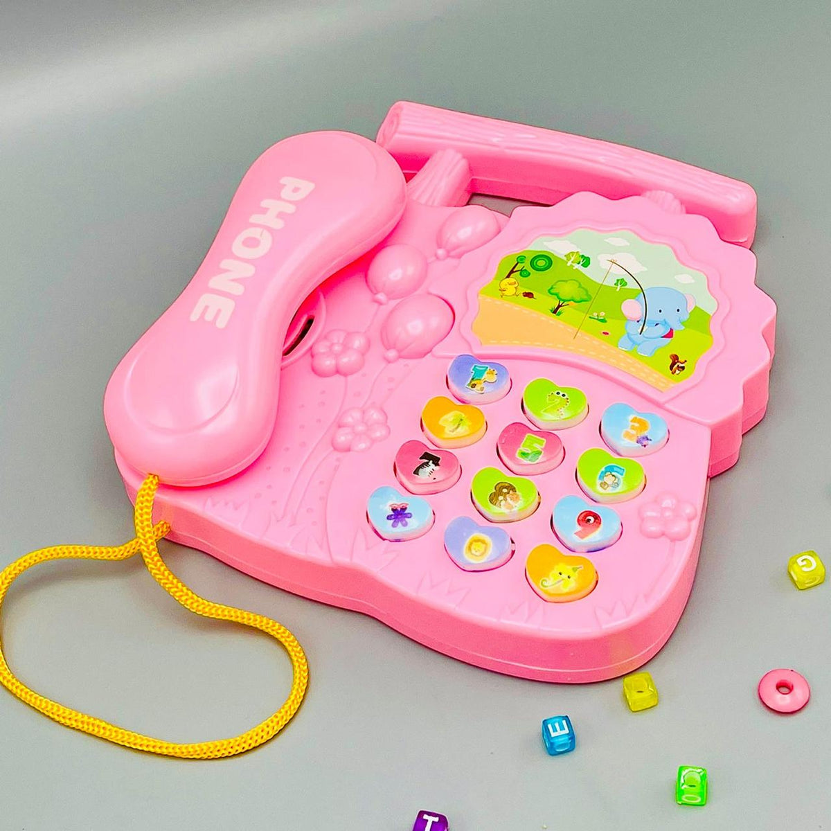 Phone with light, music for children