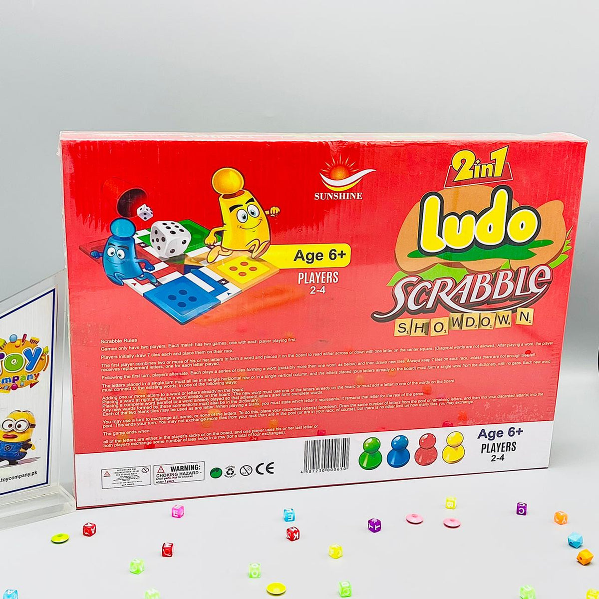 2 in 1 Scrabble + Ludo
