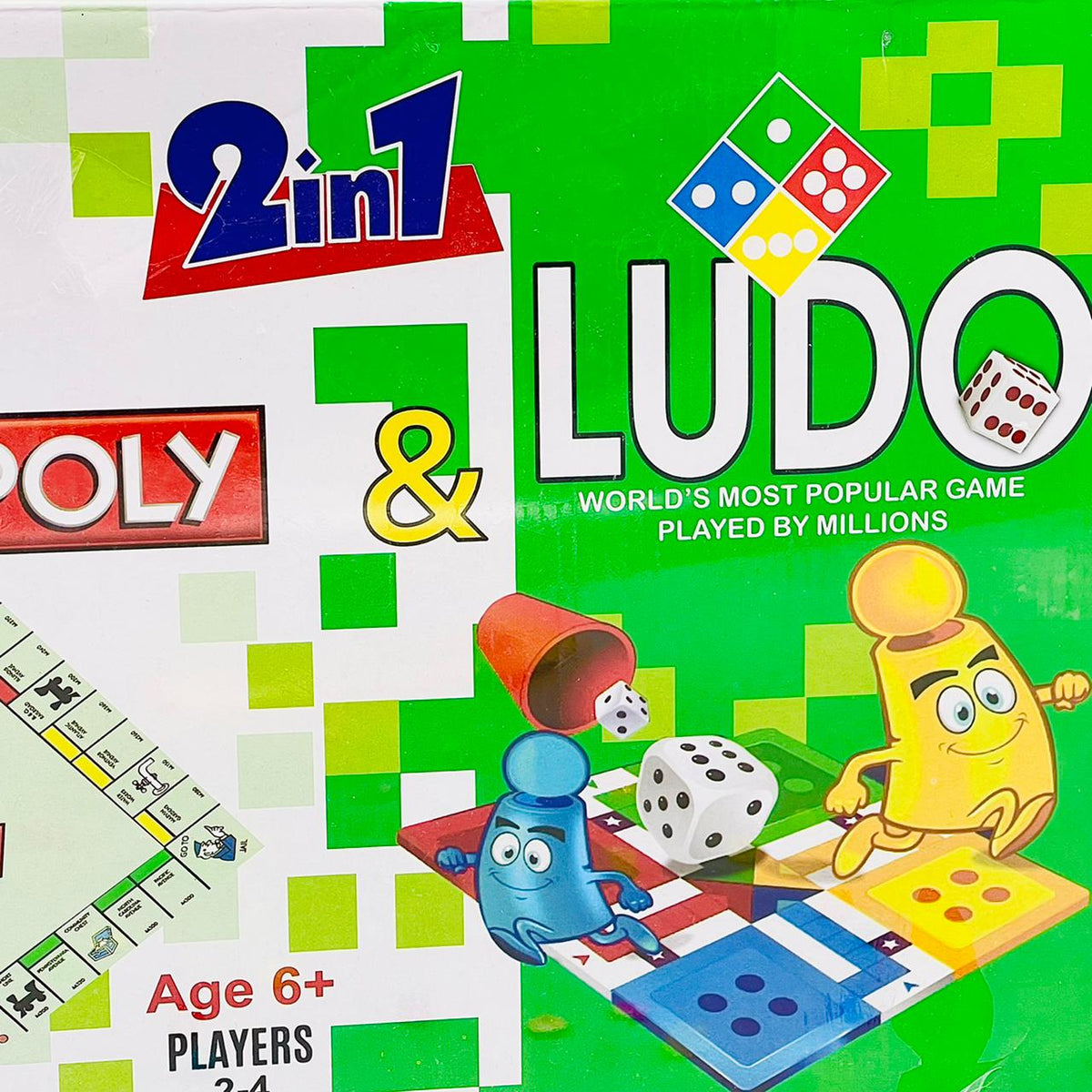 2 in 1 Monopoly + Ludo