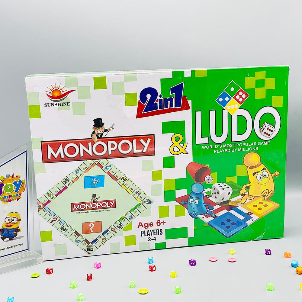 2 in 1 Monopoly + Ludo